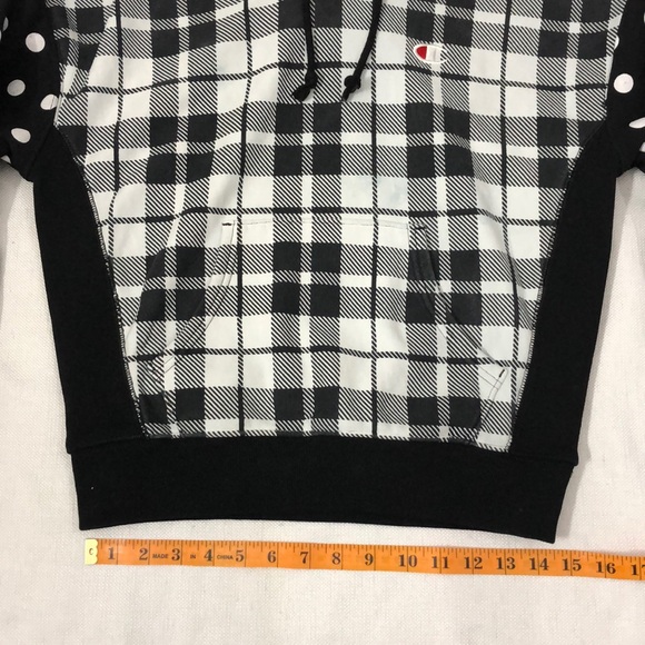 CHAMPION small black and white hoodie sweater - Picture 7 of 16